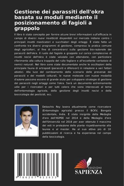 Produktbild: Gestione dei parassiti dell'okra basata su moduli mediante il posizionamento di fagioli a grappolo