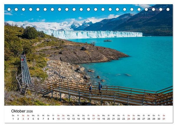 Produktbild: Patagonien, Los Glaciares Nationalpark: Perito Moreno Gletscher (Tischkalender 2026 DIN A5 quer), CALVENDO Monatskalender
