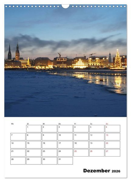 Produktbild: Sch&ouml;nes Hamburg (Wandkalender 2026 DIN A3 hoch), CALVENDO Monatskalender