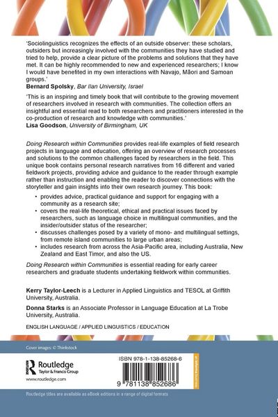 Produktbild: Doing Research within Communities