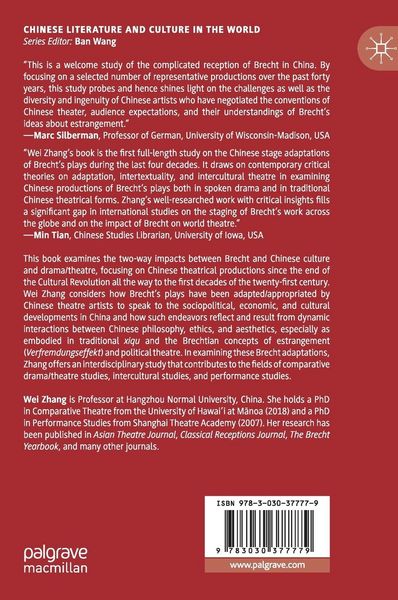Produktbild: Chinese Adaptations of Brecht