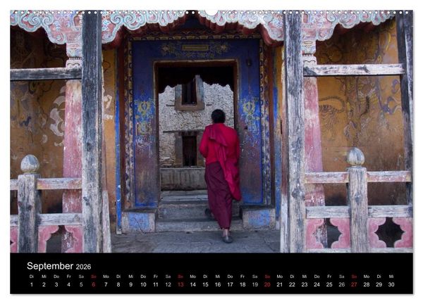 Produktbild: Bhutan 2026 - Land des Donnerdrachens (Wandkalender 2026 DIN A2 quer), CALVENDO Monatskalender