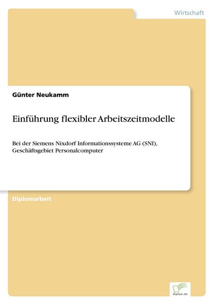 Produktbild: Einf&uuml;hrung flexibler Arbeitszeitmodelle
