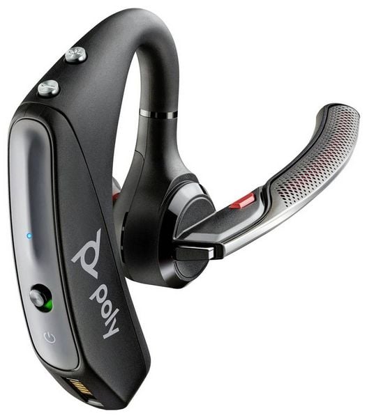 Produktbild: HP Poly Voyager5200 Office In Ear Headset Bluetooth&reg;, Kabellos Schwarz mit Bluetooth&reg; Basisstation