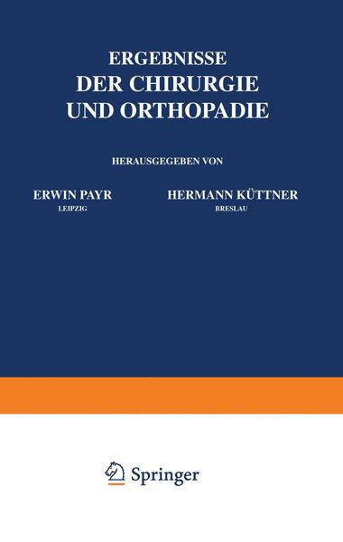 Produktbild: Ergebnisse der Chirurgie und Orthop&auml;die