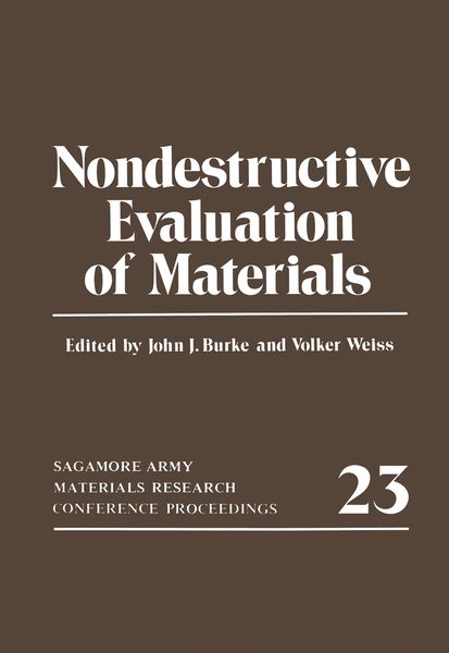 Produktbild: Nondestructive Evaluation of Materials