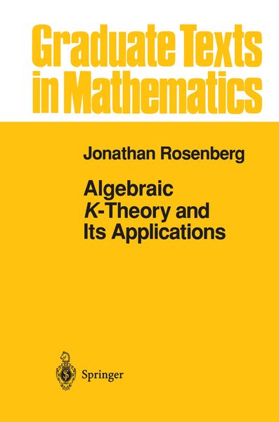 Produktbild: Algebraic K-Theory and Its Applications