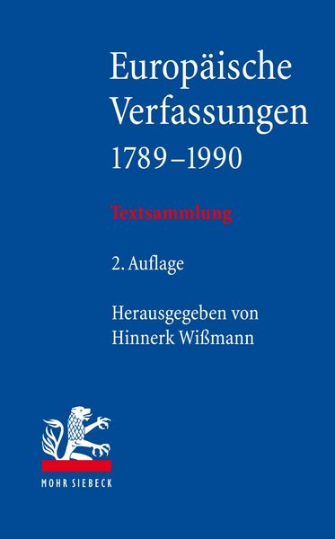 Produktbild: Europ&auml;ische Verfassungen 1789-1990