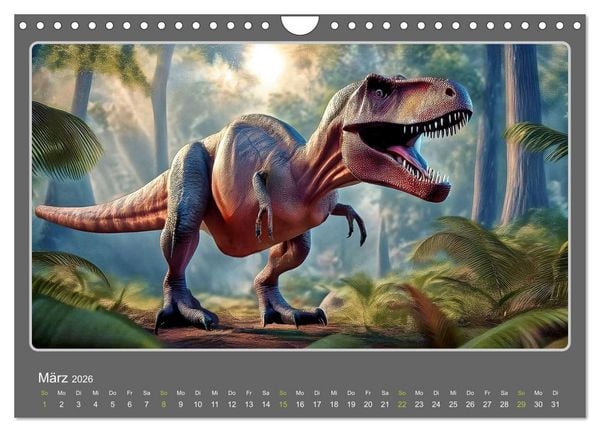 Produktbild: Riesenechsen der Urzeit (Wandkalender 2026 DIN A4 quer), CALVENDO Monatskalender