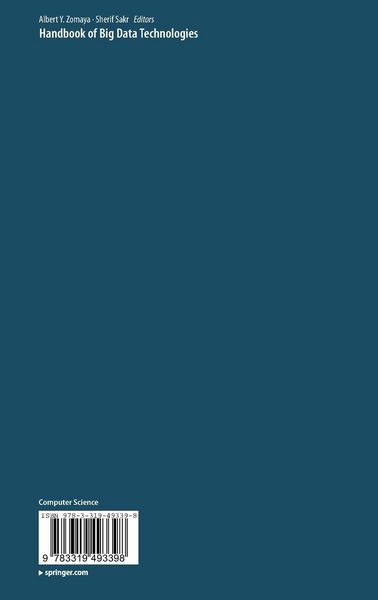 Produktbild: Handbook of Big Data Technologies