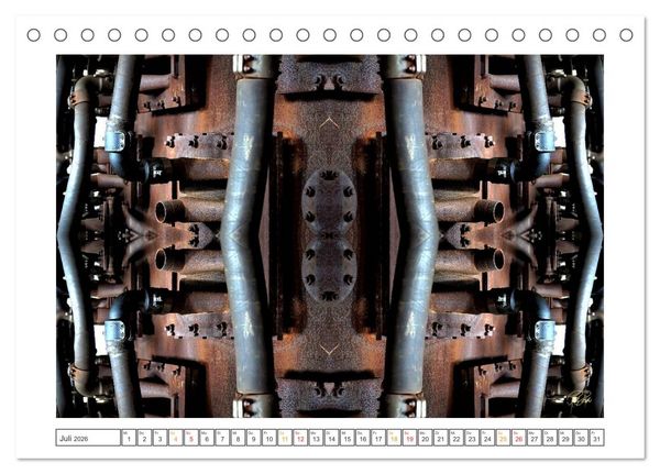 Produktbild: Faszination Spiegelung - Industrie und Technik (Tischkalender 2026 DIN A5 quer), CALVENDO Monatskalender