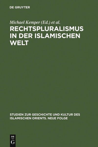 Produktbild: Rechtspluralismus in der Islamischen Welt