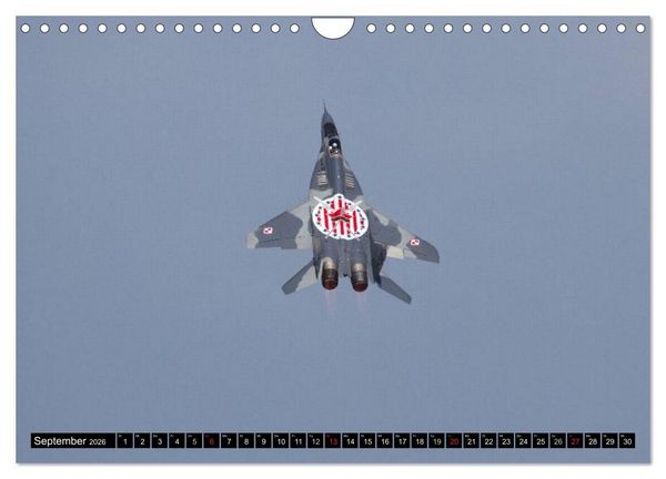 Produktbild: Augenblicke in der Luft: MiG-29 Fulcrum (Wandkalender 2026 DIN A4 quer), CALVENDO Monatskalender