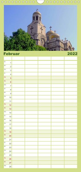 Produktbild: Familienplaner Bulgarien, von Varna bis zum Kap Kaliakra (Wandkalender 2022 , 21 cm x 45 cm, hoch)