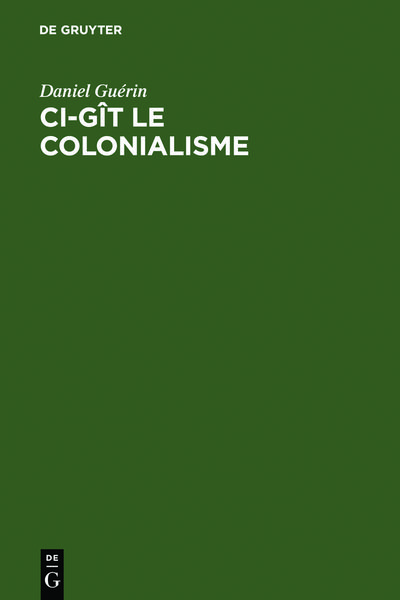 Produktbild: Ci-g&icirc;t le colonialisme