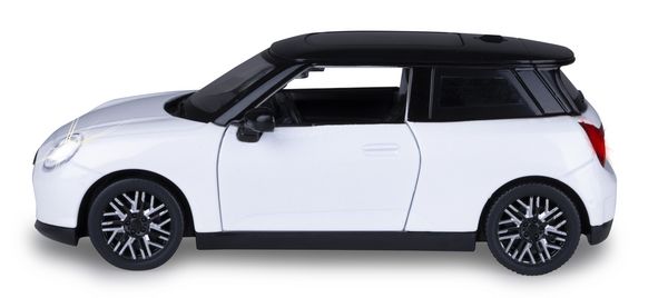 Produktbild: BMW Mini Cooper Diecast 1:28 wei&szlig; inkl. Knopfzellen