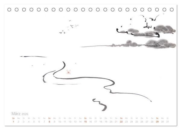 Produktbild: Simply Black and White/ Einfach Schwarz und Weiss - Kunst (Tischkalender 2026 DIN A5 quer), CALVENDO Monatskalender