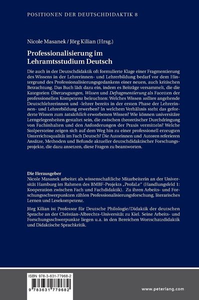 Produktbild: Professionalisierung im Lehramtsstudium Deutsch