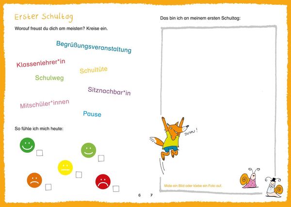 Produktbild: Schlau für die Schule: Hurra! Dein erster Schultag (Mädchen)