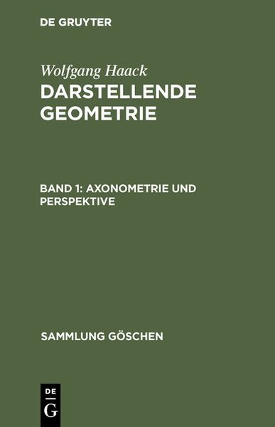 Produktbild: Axonometrie und Perspektive