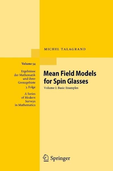 Produktbild: Mean Field Models for Spin Glasses