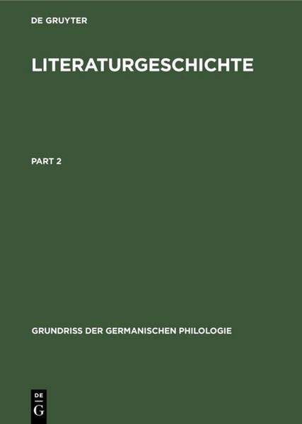 Produktbild: Literaturgeschichte