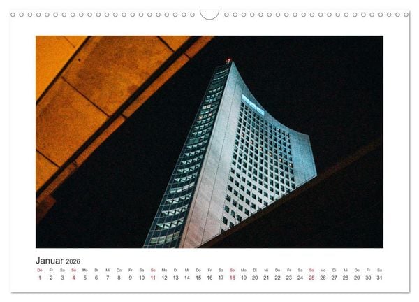 Produktbild: Leipzig bei Nacht (Wandkalender 2026 DIN A3 quer), CALVENDO Monatskalender