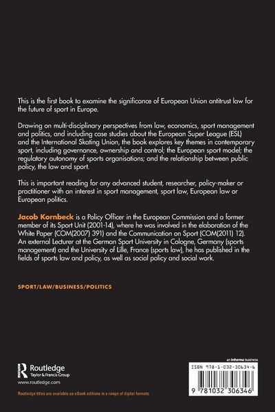 Produktbild: EU Antitrust Law and Sport Governance