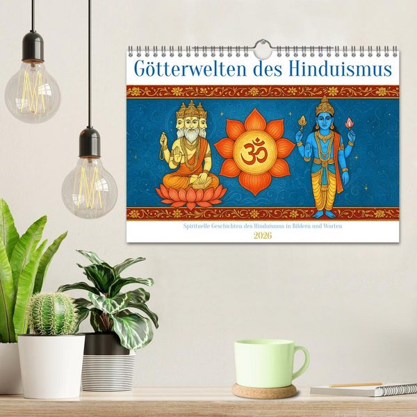 Produktbild: G&ouml;tterwelten des Hinduismus (Wandkalender 2026 DIN A4 quer), CALVENDO Monatskalender