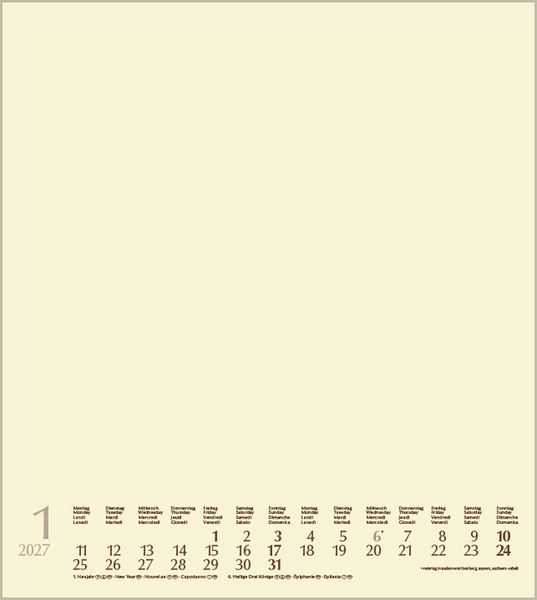 Produktbild: Foto-Malen-Basteln Bastelkalender chamois 2027