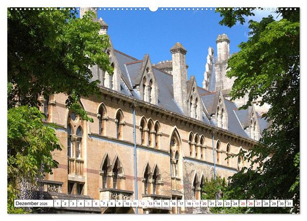 Produktbild: Oxford - die Harry Potter Stadt (Wandkalender 2026 DIN A2 quer), CALVENDO Monatskalender
