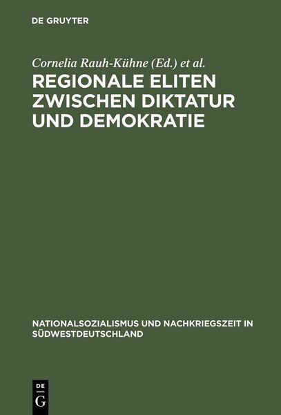 Produktbild: Regionale Eliten zwischen Diktatur und Demokratie