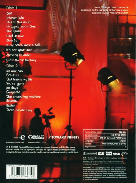 Produktbild: Marillion - Live at Cadogan Hall [2 DVDs]