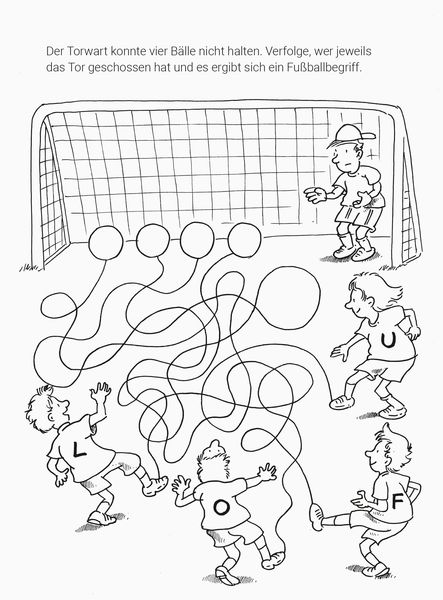 Mein Mal- und Rätselspaß: Fußball