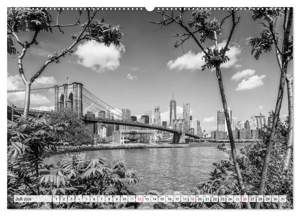 Produktbild: BROOKLYN BRIDGE Das Wahrzeichen von New York City (Wandkalender 2026 DIN A2 quer), CALVENDO Monatskalender