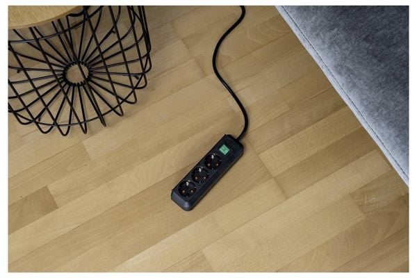 Produktbild: Brennenstuhl 1152300015 Steckdosenleiste mit Schalter 3fach Schwarz Schutzkontakt 1 St.