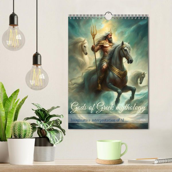 Produktbild: Gods of Greek mythology (Wall Calendar 2026 DIN A4 portrait), CALVENDO 12 Month Wall Calendar