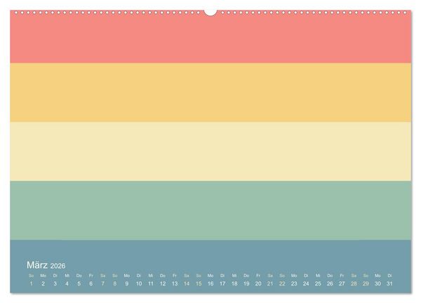 Produktbild: 70er Jahre Bastelkalender - DIY Kreativ-Kalender zum Selbstgestalten (hochwertiger Premium Wandkalender 2026 DIN A2 quer), Kunstdruck in Hochglanz