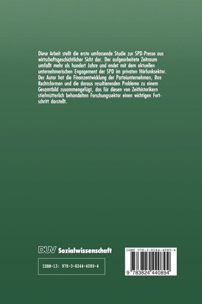 Produktbild: Strukturprobleme sozialdemokratischer Medienunternehmen