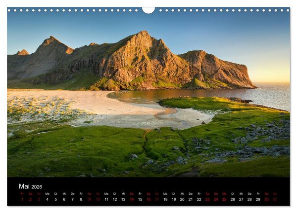 Produktbild: Lofoten - Inseln im Nordmeer (Wandkalender 2026 DIN A3 quer), CALVENDO Monatskalender