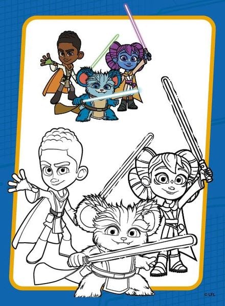 Produktbild: Star Wars: Die Abenteuer der jungen Jedi - Mein galaktischer Malblock