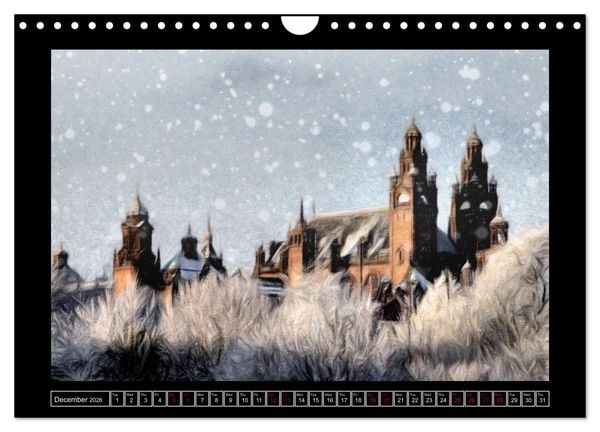 Produktbild: Glasgow (Wall Calendar 2026 DIN A4 landscape), CALVENDO 12 Month Wall Calendar