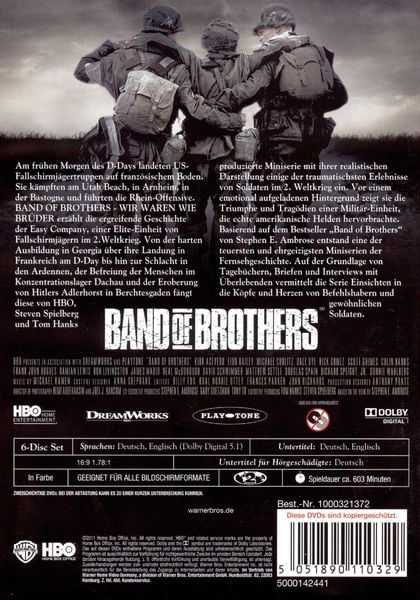 Produktbild: Band of Brothers - Box Set [6 DVDs]