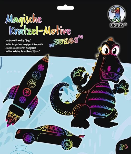 Produktbild: URSUS 6 Kratzel-Motive "Jungs"