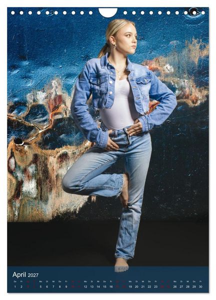 Produktbild: Hailie - Blond in Jeans (Wandkalender 2027 DIN A4 hoch), CALVENDO Monatskalender