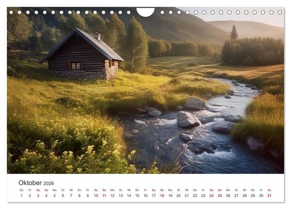 Produktbild: Zuhause in der Wildnis (Wandkalender 2026 DIN A4 quer), CALVENDO Monatskalender