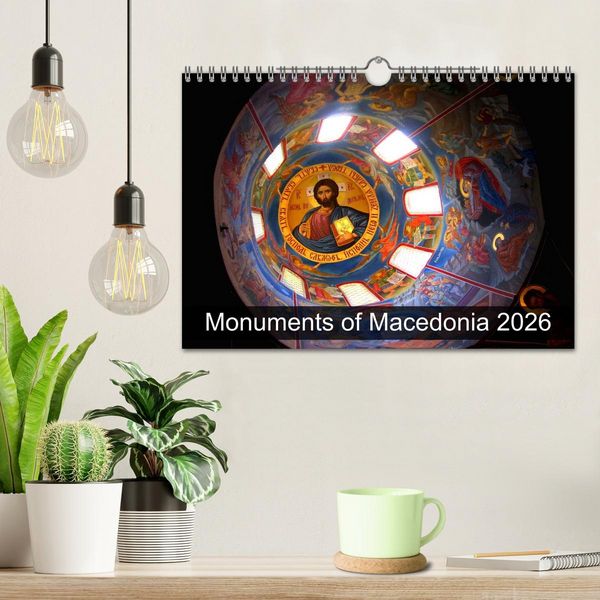 Produktbild: Monuments of Macedonia 2026 (Wall Calendar 2026 DIN A4 landscape), CALVENDO 12 Month Wall Calendar