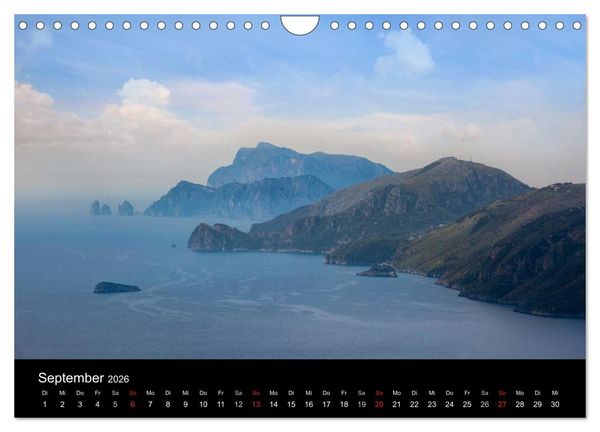 Produktbild: Amalfik&uuml;ste und Capri (Wandkalender 2026 DIN A4 quer), CALVENDO Monatskalender