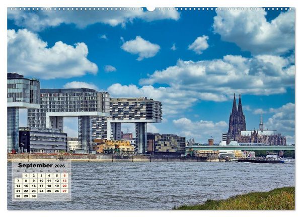 Produktbild: Vater Rhein von der Quelle bis zur M&uuml;ndung (hochwertiger Premium Wandkalender 2026 DIN A2 quer), Kunstdruck in Hochglanz