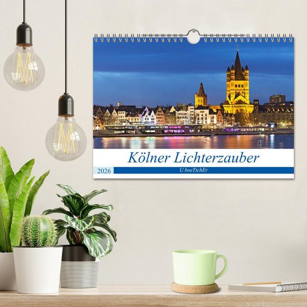 Produktbild: K&Ouml;LNER LICHTERZAUBER (Wandkalender 2026 DIN A4 quer), CALVENDO Monatskalender
